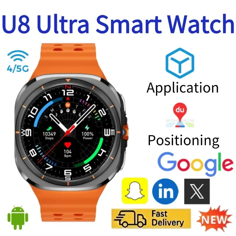 Smartwatch Watches For Women With Gps - Relógio inteligente U8 4G 5G com