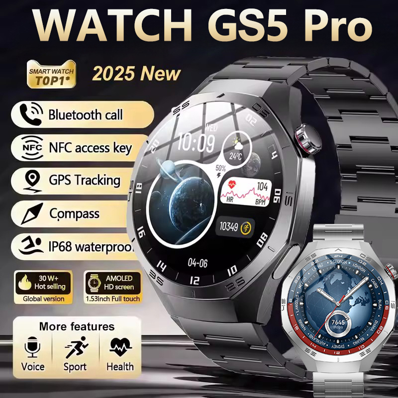 Smartwatch Watches For Women With Gps - Relógio Inteligente Original GS5 Pro GPS