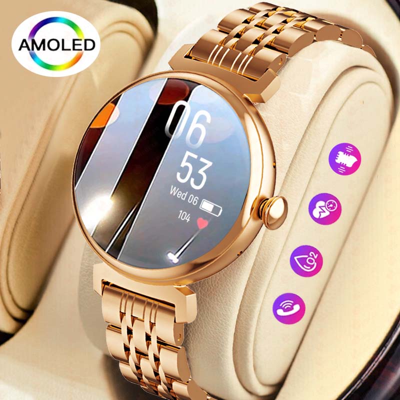 Watches Ladies Smartwatch - Smart Watch com tela AMOLED para