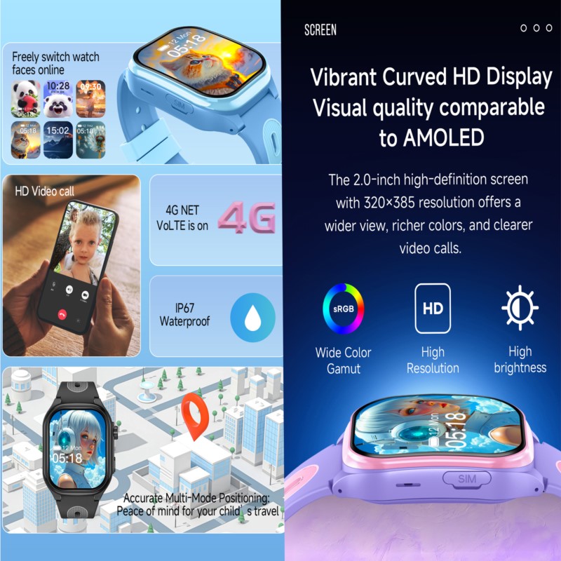 Relógio Inteligente 4G para Cr - Smartwatch Watches For Kids avaliação e preço