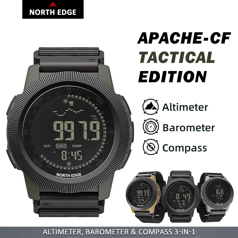 Relógio digital NORTH EDGE APA - Altimeter Compass Watch avaliação e preço